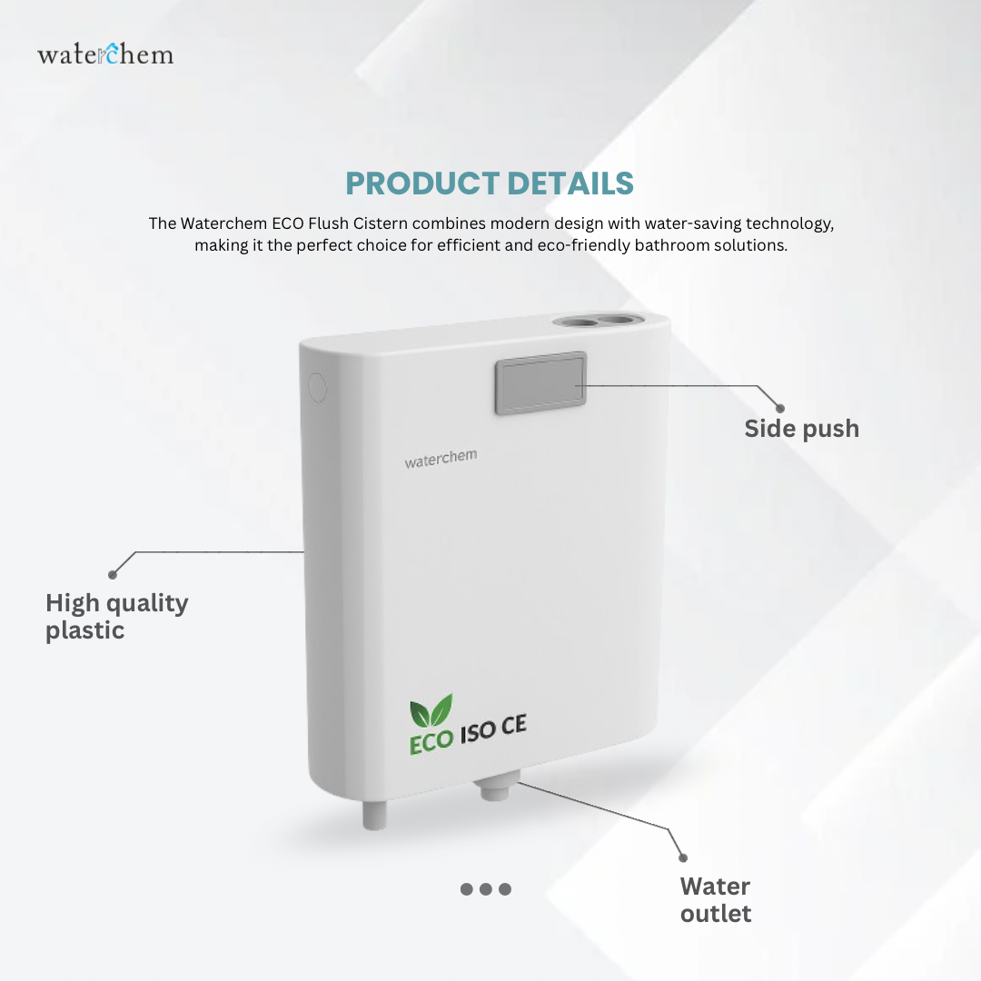 Waterchem ATLANTIC Front Push Flush Cistern