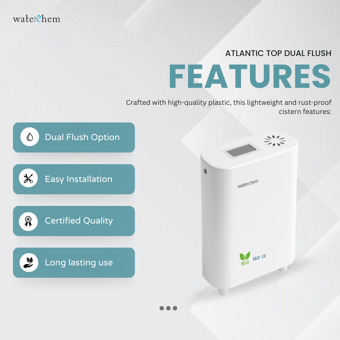 Waterchem ATLANTIC Single Flush Cistern